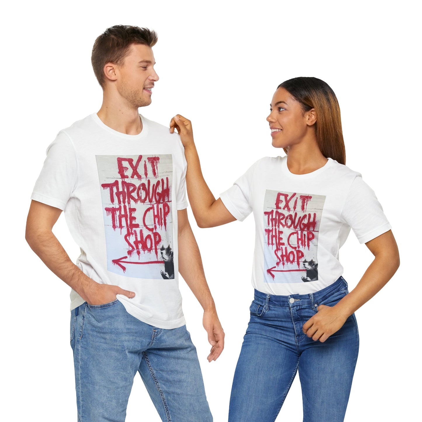 "Exit Through the Chip Shop" T-Shirt – Inspired by Banksy